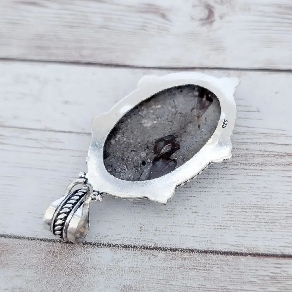 Mudcreek Jasper Ethnic Style Jewelry Pendant 2.75